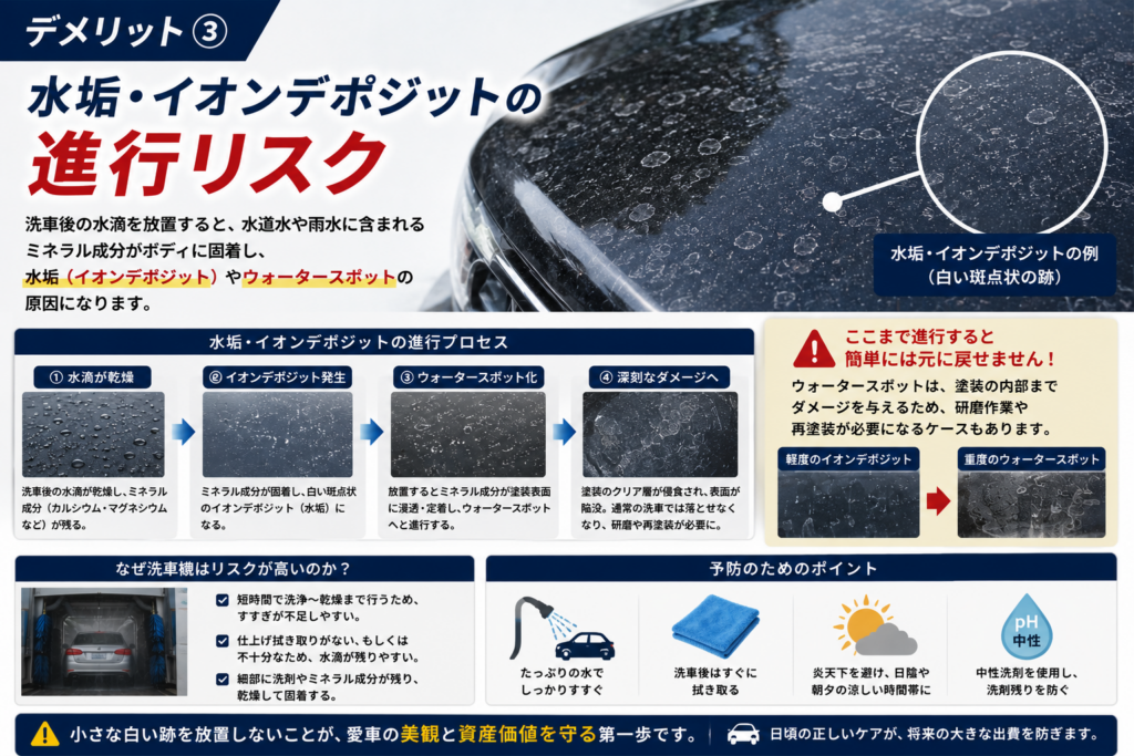 水垢・イオンデポジット進行リスク