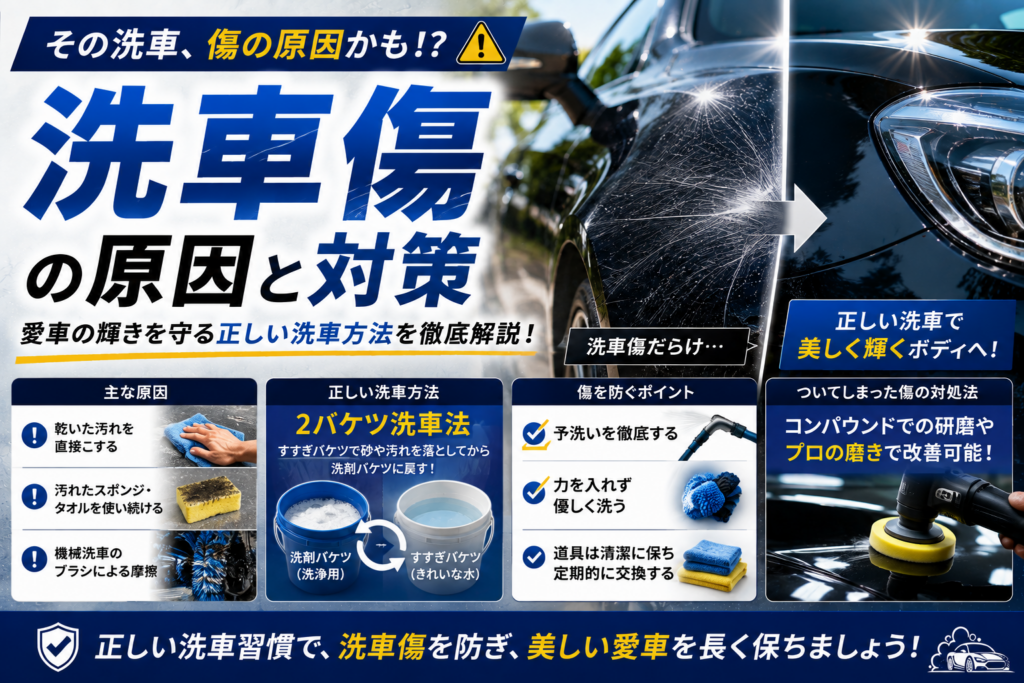 洗車傷の原因と対策