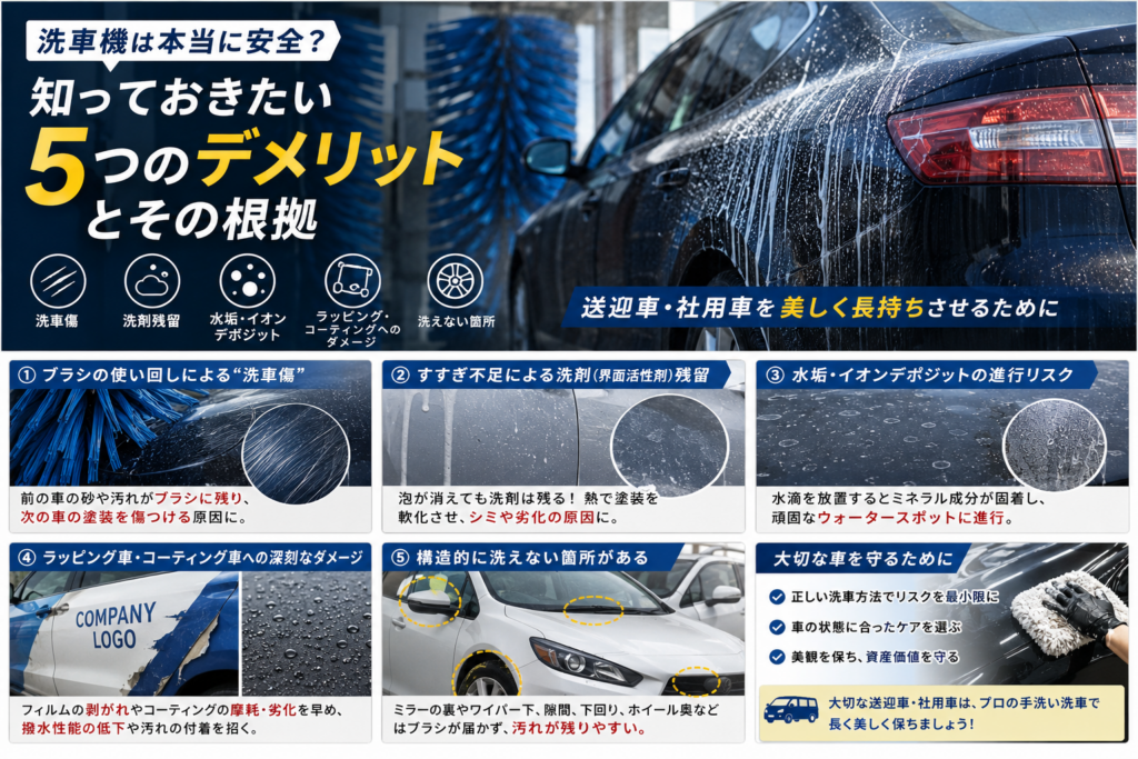 洗車機のデメリット